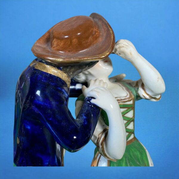 Rare Pair of Staffordshire Figures - Couples Embracing... - Image 3