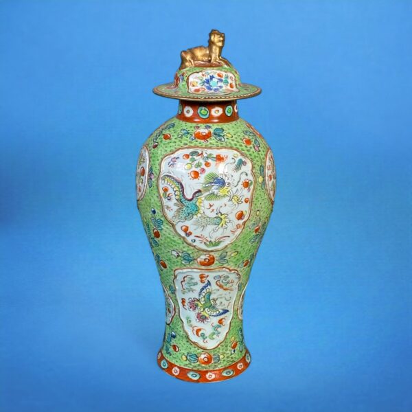 Chinese Export 'Clobbered' Vase (b)