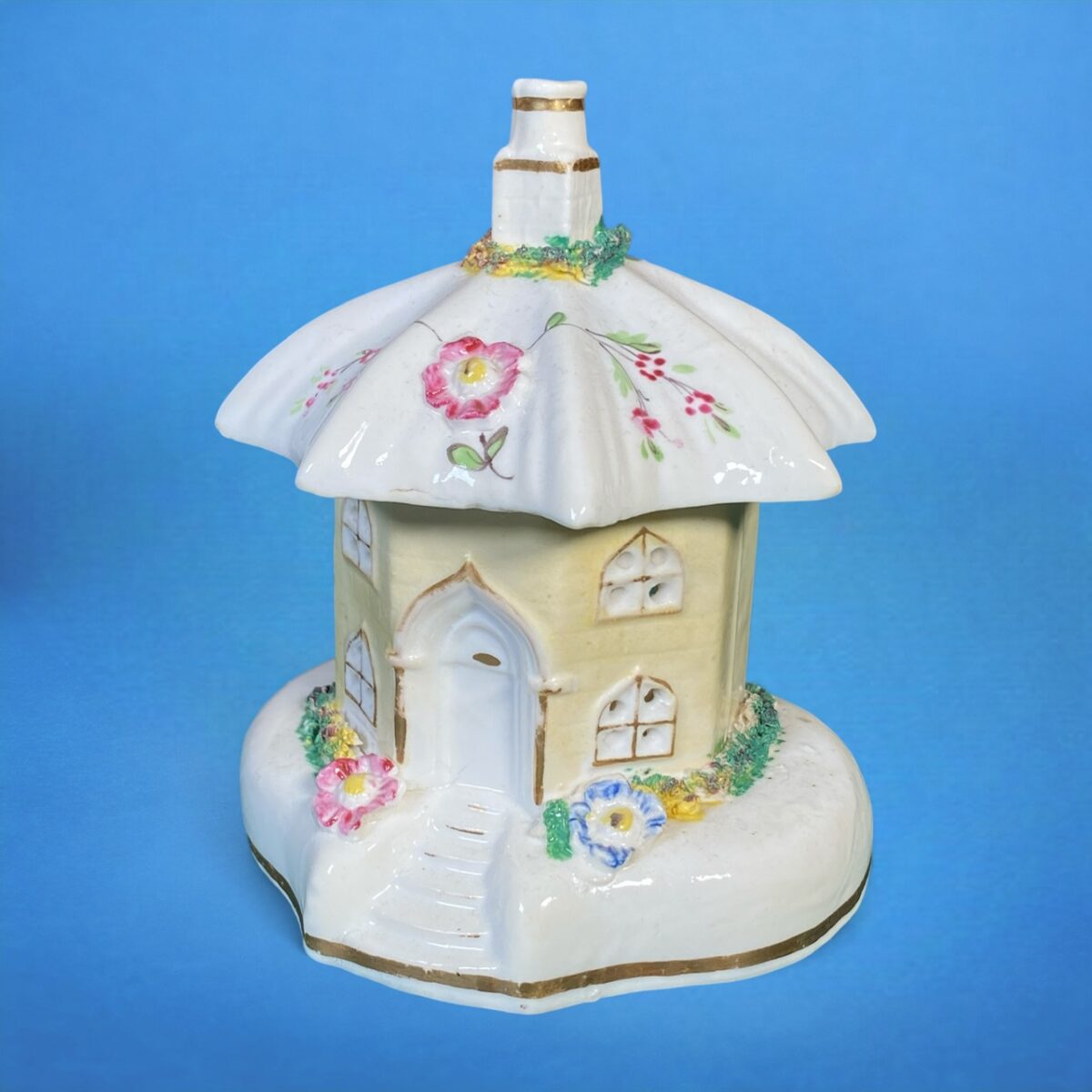 Staffordshire ‘Umbrella Roof’ Cottage Pastille Burner.