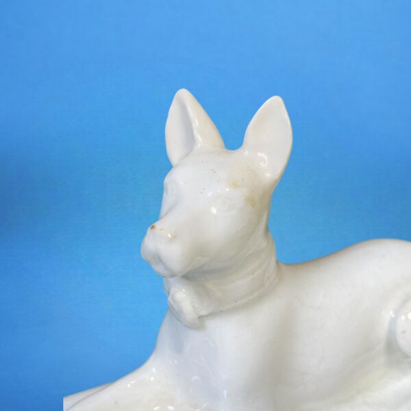 Worcester Porcelain Model of a Dog. - Image 9