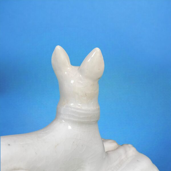 Worcester Porcelain Model of a Dog. - Image 6