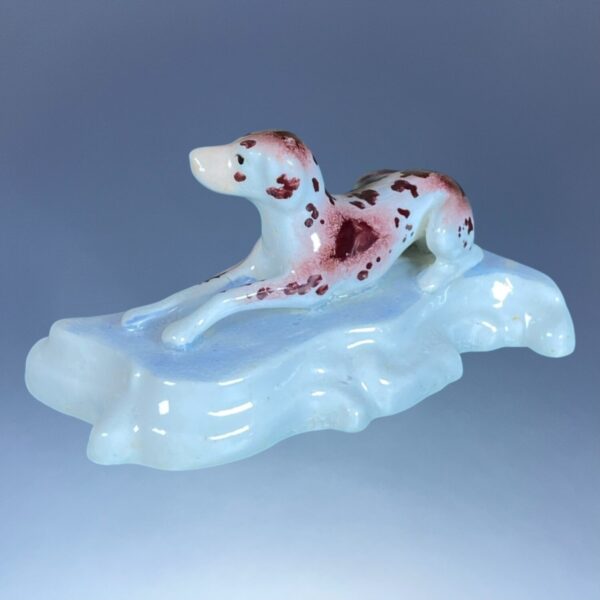 (Clearance) Pair of C19th Staffordshire Recumbent Dogs. - Image 6