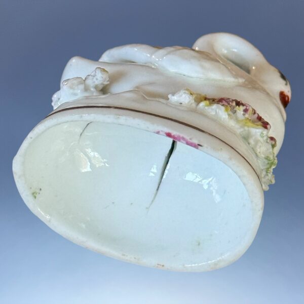 Staffordshire Porcelain Miniature Swan, c1840. - Image 5