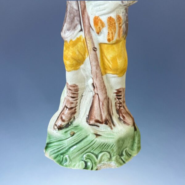 Early Staffordshire Figure of a Gamekeeper. - Image 3