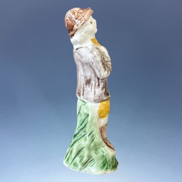 Early Staffordshire Figure of a Gamekeeper. - Image 5