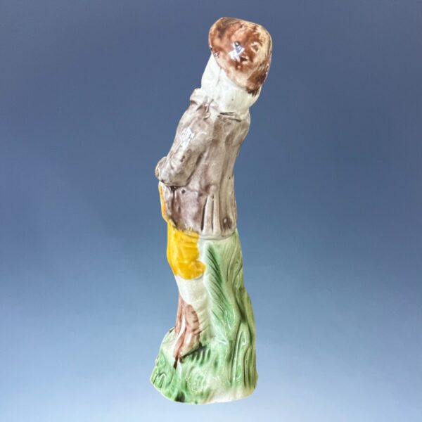 Early Staffordshire Figure of a Gamekeeper. - Image 6