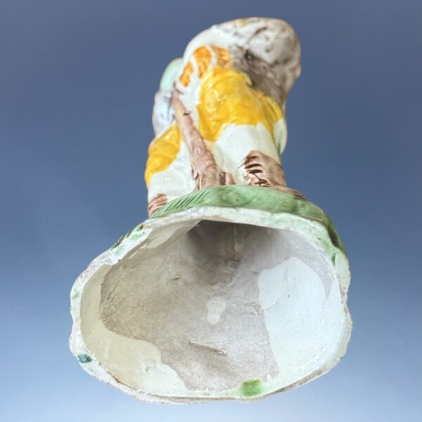 Early Staffordshire Figure of a Gamekeeper. - Image 7