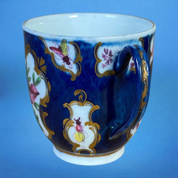 1st Period Worcester 'Scale Blue' Coffee Cup. - Image 7