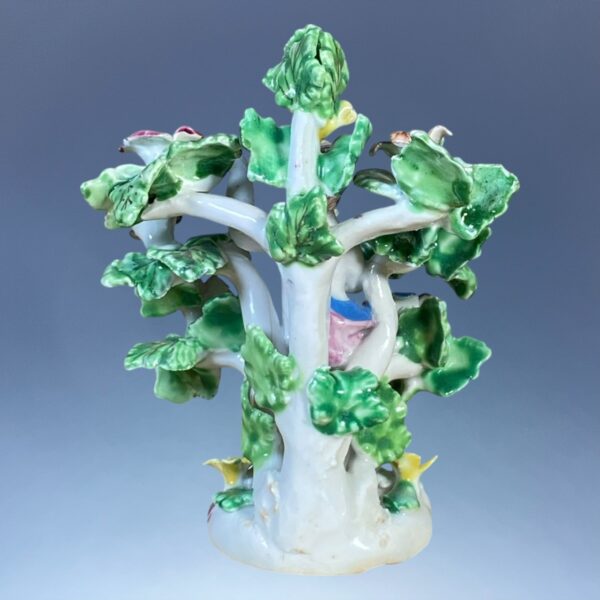 C18th Bow Porcelain Figure of a Putto in a Floral Arbour - Image 4