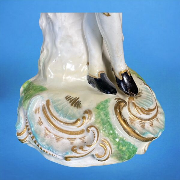 Very Large Pair of Derby Porcelain Figures of Dancers. - Image 9