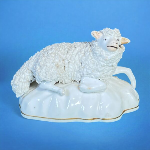 Staffordshire Porcelain Recumbent Ewe