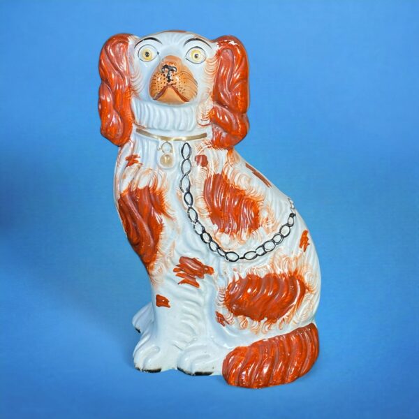 Victorian Staffordshire Seated Spaniel