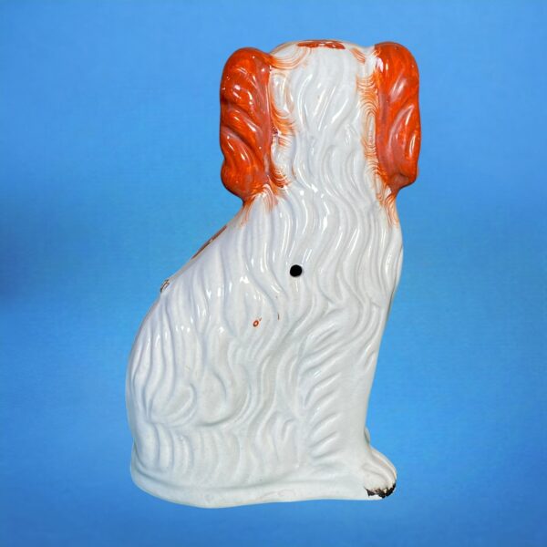 Victorian Staffordshire Seated Spaniel - Image 4