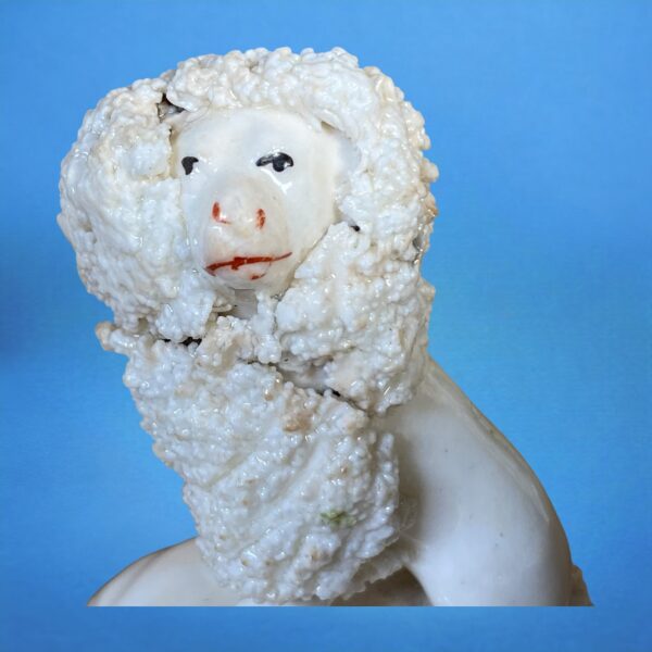 Pair of Staffordshire Porcelain Miniature Poodles. - Image 7