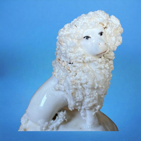 Pair of Staffordshire Porcelain Miniature Poodles. - Image 6