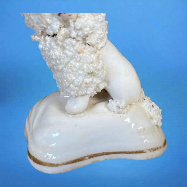 Pair of Staffordshire Porcelain Miniature Poodles. - Image 4