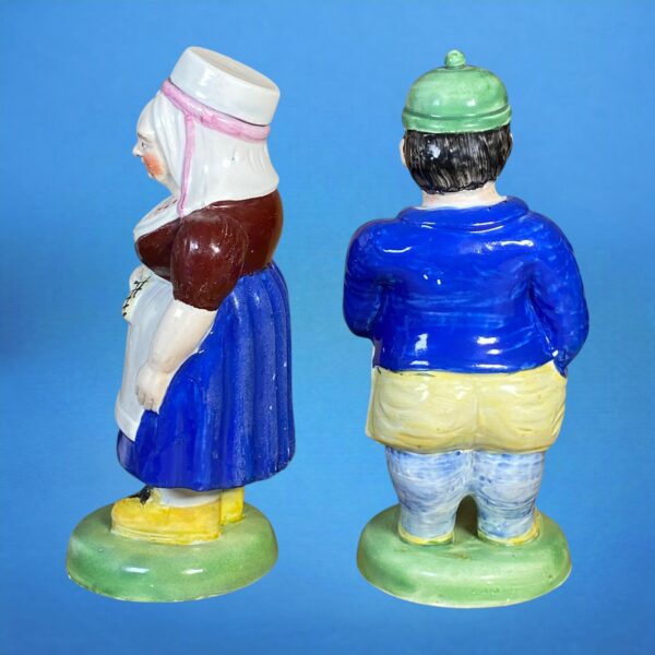 Pair of Early Staffordshire Figures, Landlord & Landlady - Image 4