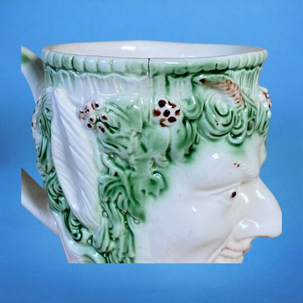 C18th English Creamware Satyr Mug. - Image 5