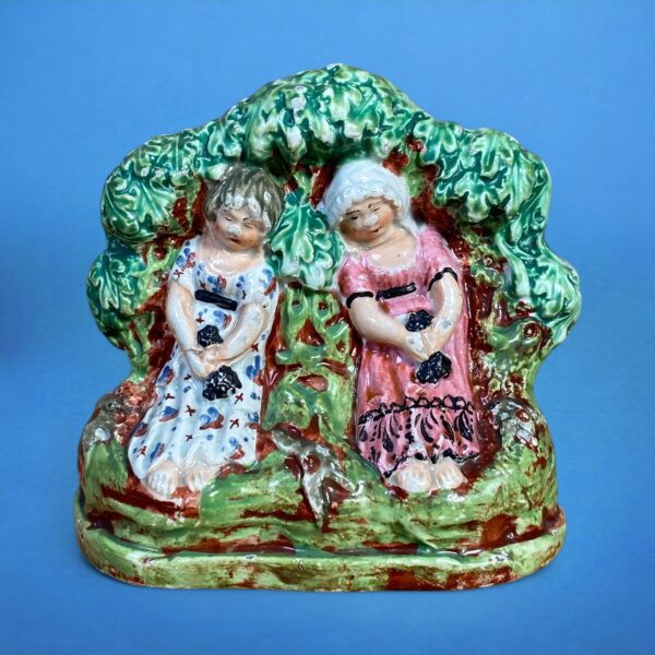 Staffordshire Pottery Figure - 'Babes in the Wood'