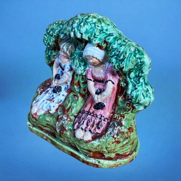 Staffordshire Pottery Figure - 'Babes in the Wood' - Image 4