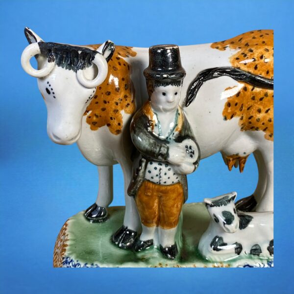 PrattWare Model of a Cow, With Male Attendant. - Image 8