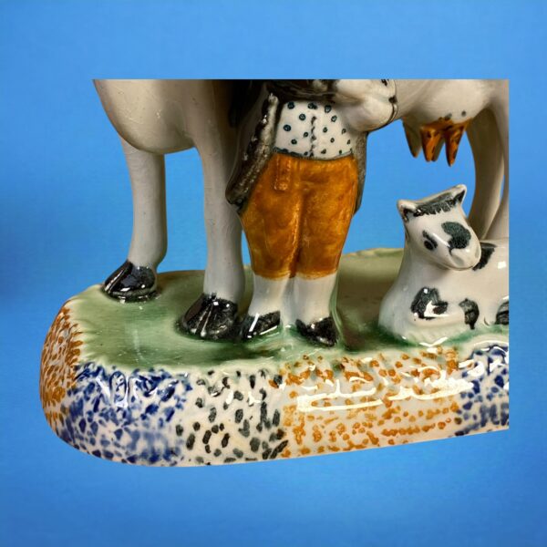 PrattWare Model of a Cow, With Male Attendant. - Image 7