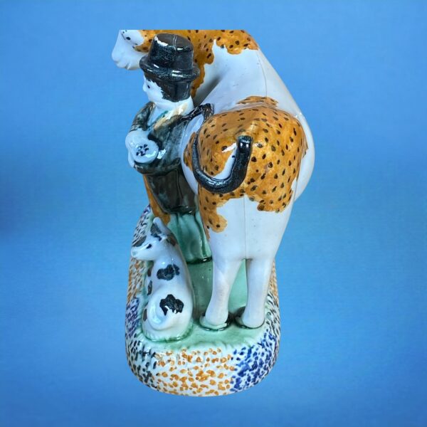 PrattWare Model of a Cow, With Male Attendant. - Image 4