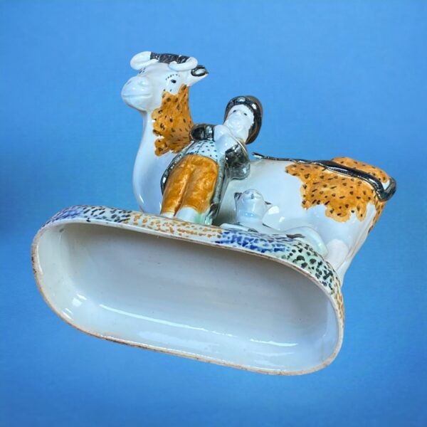 PrattWare Model of a Cow, With Male Attendant. - Image 2