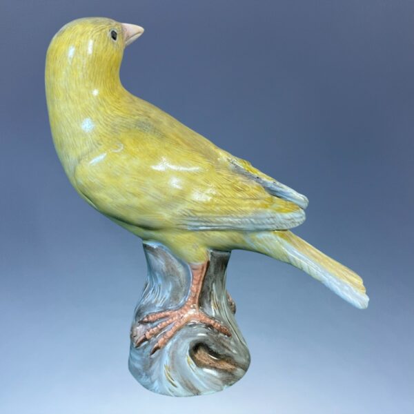 Pair of Meissen Porcelain Canaries, c1850 - Image 6