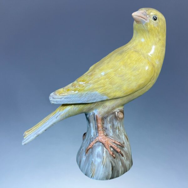 Pair of Meissen Porcelain Canaries, c1850 - Image 7