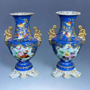 Pair of C19th Palais-Royal Porcelain Vases