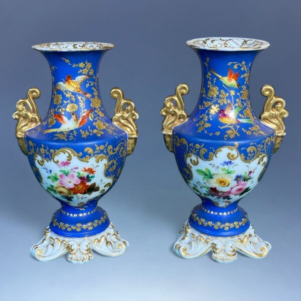 Pair of C19th Palais-Royal Porcelain Vases