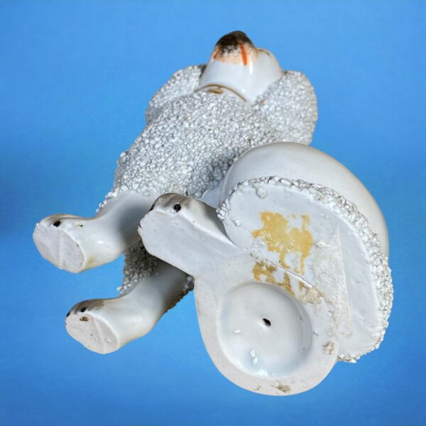 Pair of Victorian Staffordshire Poodles - Image 4