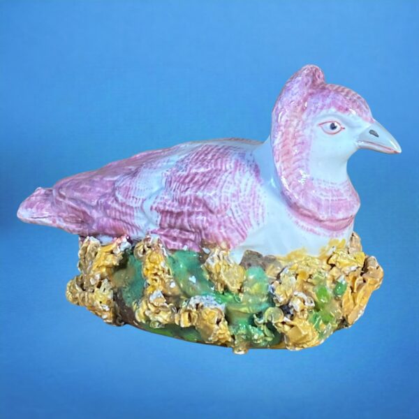 Staffordshire Pottery Miniature Pigeon on Nest - Image 7