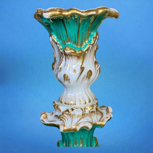 Pair of C19th English Porcelain Candlesticks - Image 7