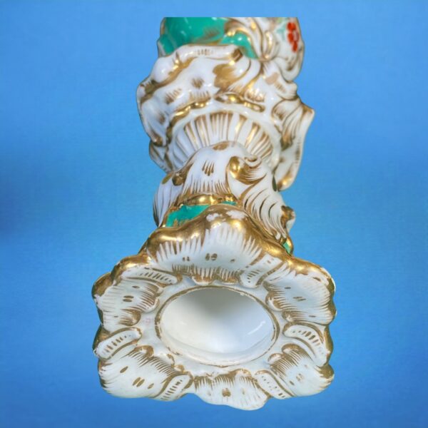 Pair of C19th English Porcelain Candlesticks - Image 4