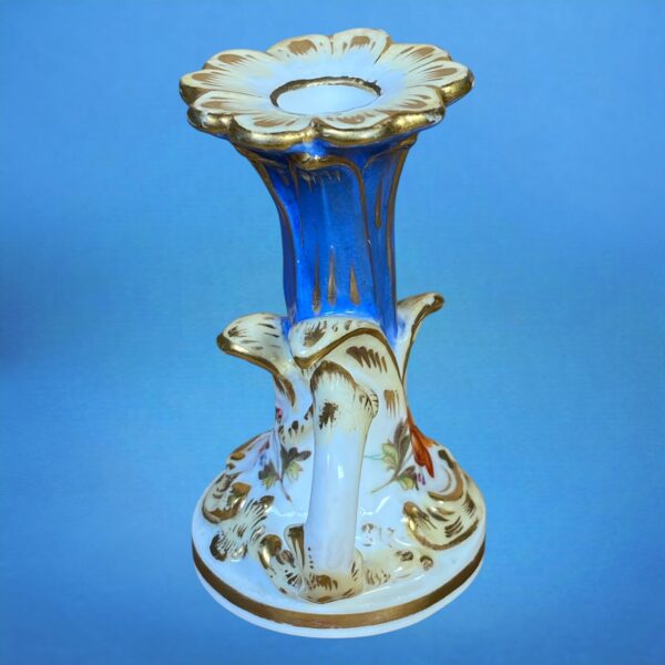 C19th English Porcelain Taper Stick - Image 5