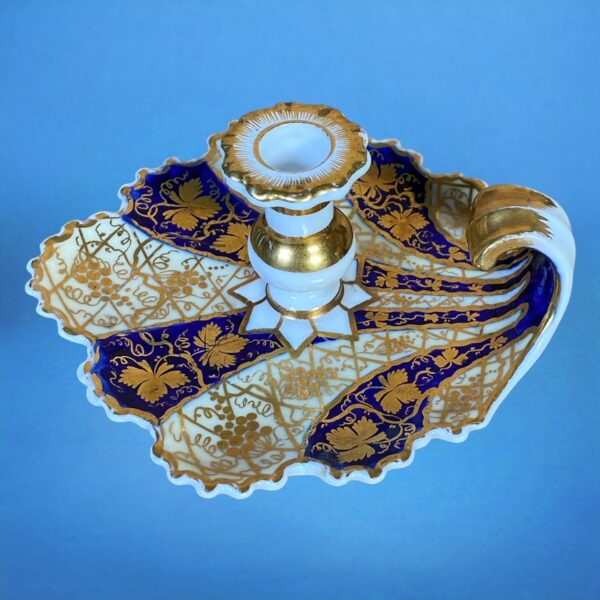 English Porcelain Miniature Chamberstick - Image 3