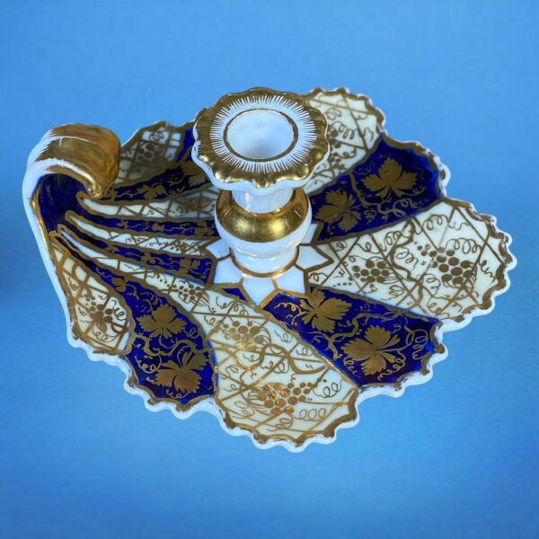 English Porcelain Miniature Chamberstick - Image 2