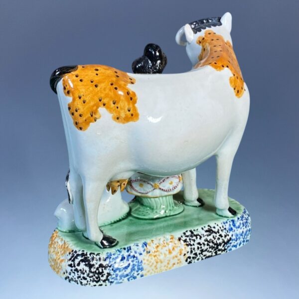 PrattWare Model of a Cow, With Female Attendant. - Image 3