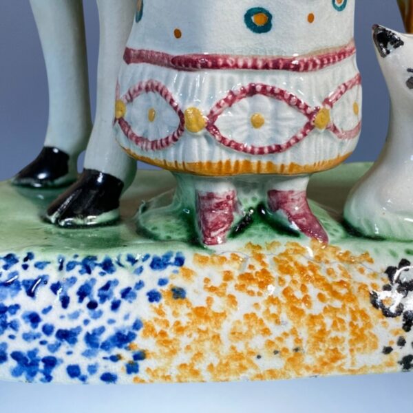 PrattWare Model of a Cow, With Female Attendant. - Image 7