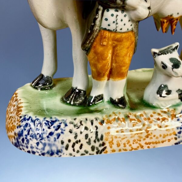 PrattWare Model of a Cow, With Male Attendant. - Image 6