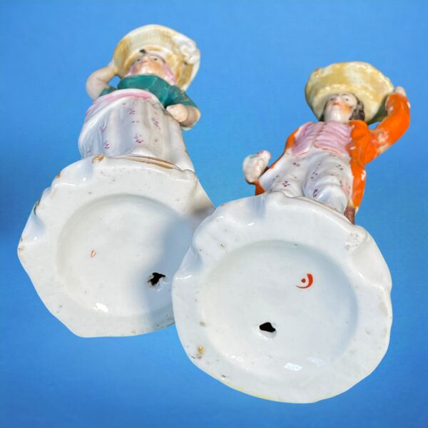 Pair of Miniature Staffordshire Figures - Fruit Vendors. - Image 4