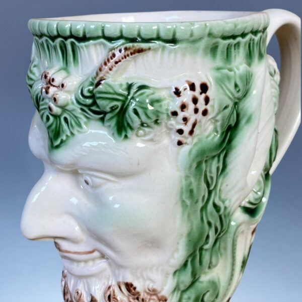 C18th English Creamware Satyr Mug. - Image 3