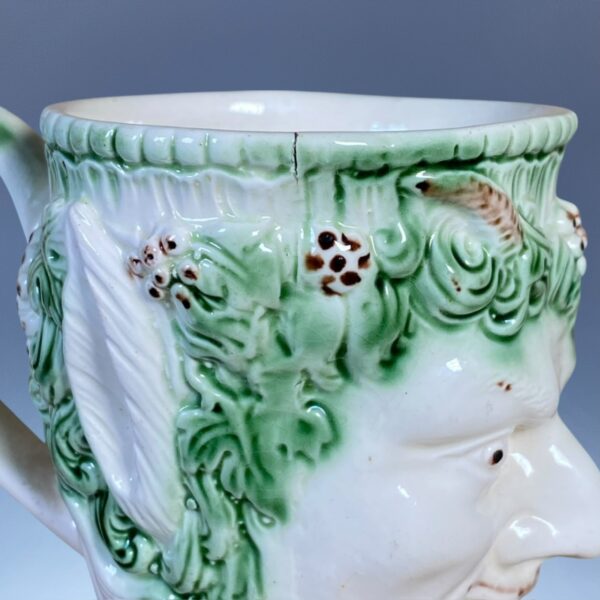 C18th English Creamware Satyr Mug. - Image 5