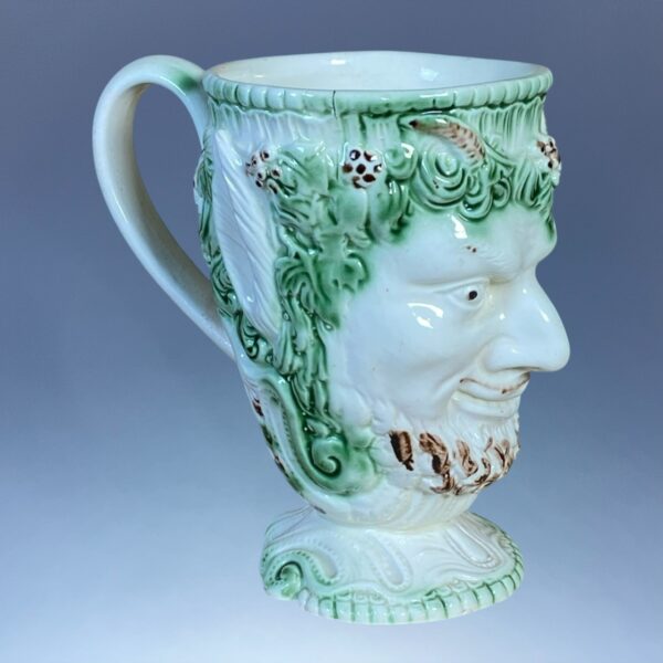 C18th English Creamware Satyr Mug. - Image 6