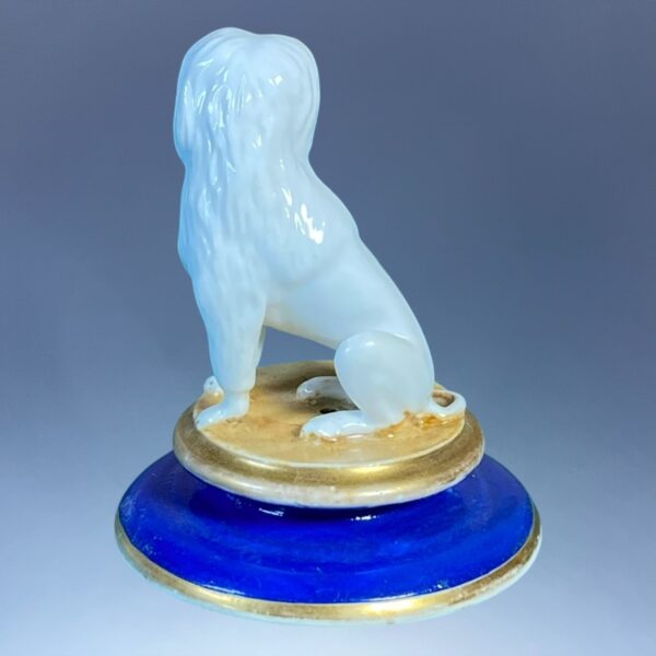 (Clearance) Staffordshire (Charles Bourne) Model of a Dog on a Circular Base - Image 3