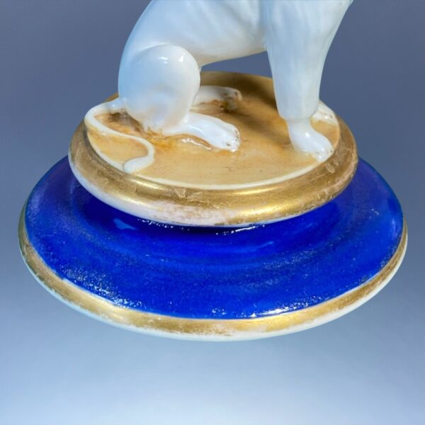 (Clearance) Staffordshire (Charles Bourne) Model of a Dog on a Circular Base - Image 4