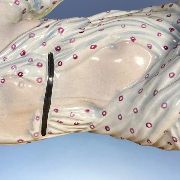 Antique Staffordshire Pottery Figure of Cleopatra. - Image 3