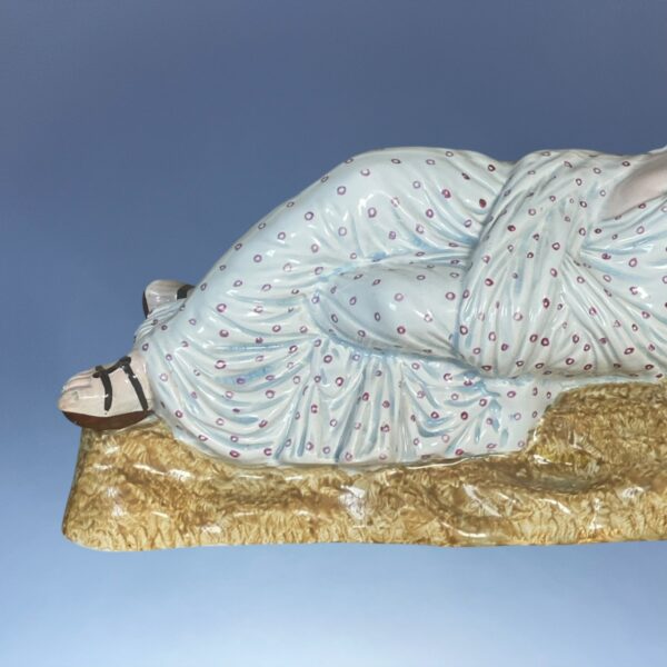 Antique Staffordshire Pottery Figure of Cleopatra. - Image 8
